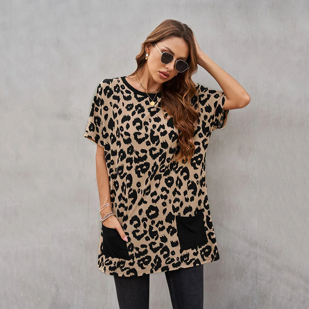 2021 summer new style European and American printed short-sleeved T-shirt skirt female round neck pullover loose word skirt
2021 summer new style European and American printed short-sleeved T-shirt skirt female round neck pullover loose word skirt
