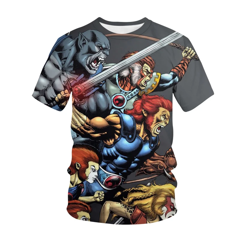 Japanese Anime Cartoon Thunder Cat 3D T-shirt Harajuku Streetwear Crew Neck Boys Hip Hop Sportswear T-shirt Summer Men's One Top
Japanese Anime Cartoon Thunder Cat 3D T-shirt Harajuku Streetwear Crew Neck Boys Hip Hop Sportswear T-shirt Summer Men's One Top