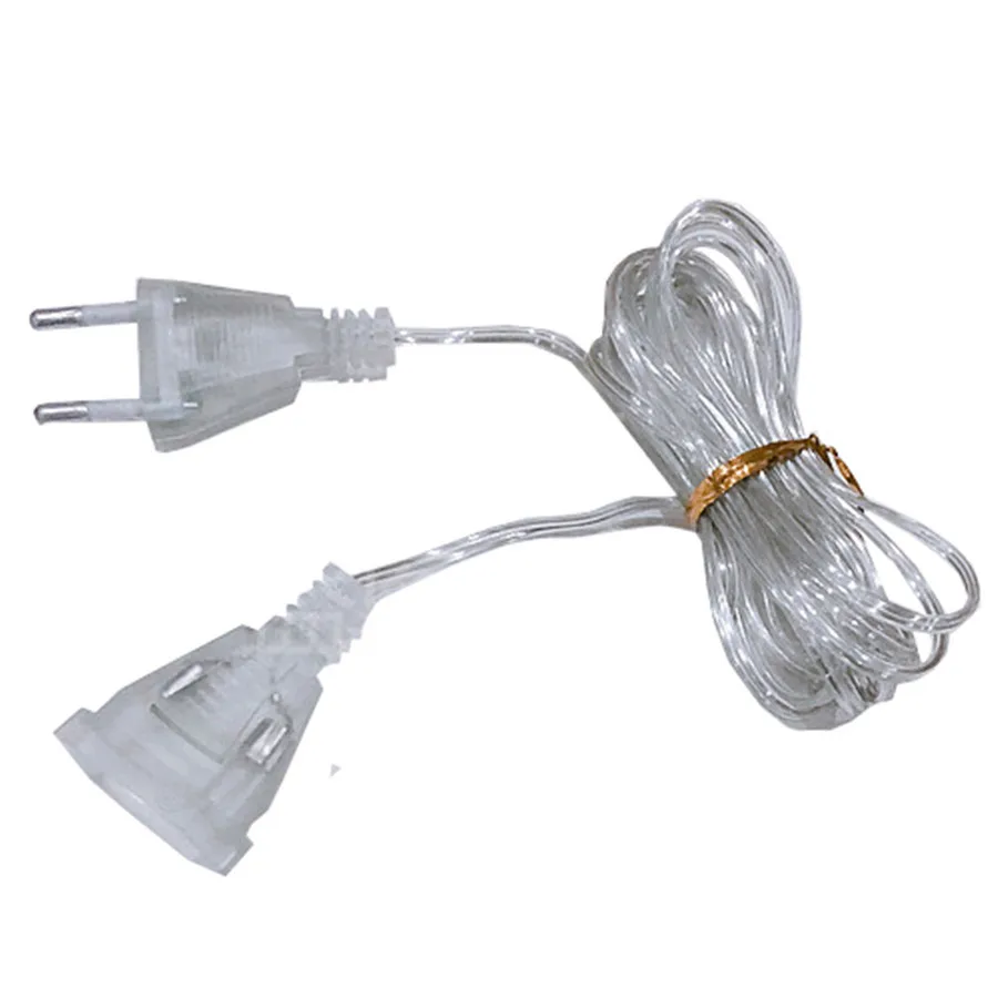 Thrisdar 3M 5M AC Power Extender Cable Cord EU/US Plug Extension Wire for Christmas Curtain icicle Light Mesh Net Light
Thrisdar 3M 5M AC Power Extender Cable Cord EU/US Plug Extension Wire for Christmas Curtain icicle Light Mesh Net Light