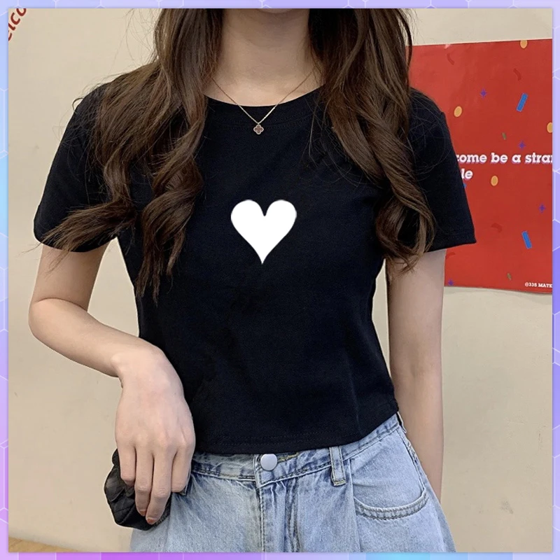 Letter Print Oversized T-shirt Women's Cotton Crop Top Short Sleeved T-shirt Tee Shirt Summer Harajuku Girls Basic Tshirt Female
Letter Print Oversized T-shirt Women's Cotton Crop Top Short Sleeved T-shirt Tee Shirt Summer Harajuku Girls Basic Tshirt Female