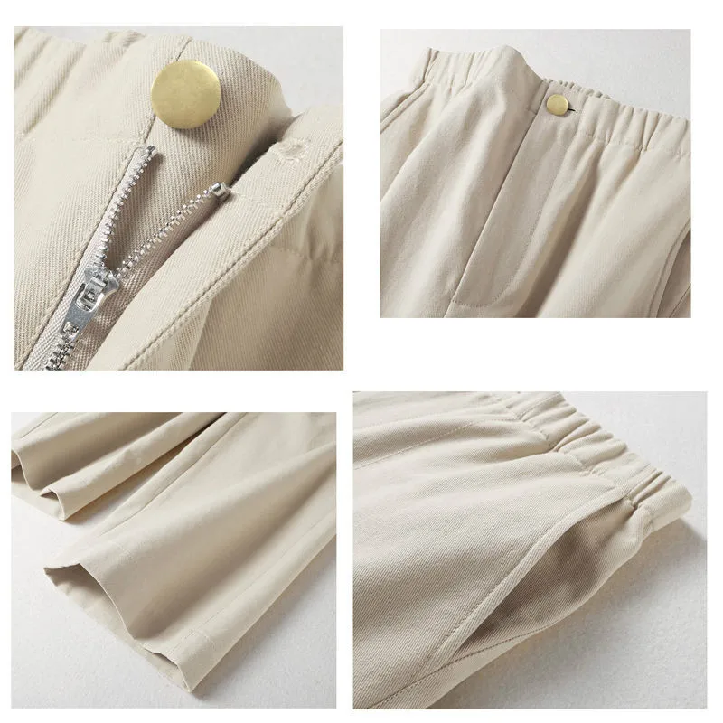 Cotton Autumn Spring Women Trousers High Waist Ankle-length Pants Female Loose Casual Straight Black White Suit Pants HOWDFEO
Cotton Autumn Spring Women Trousers High Waist Ankle-length Pants Female Loose Casual Straight Black White Suit Pants HOWDFEO