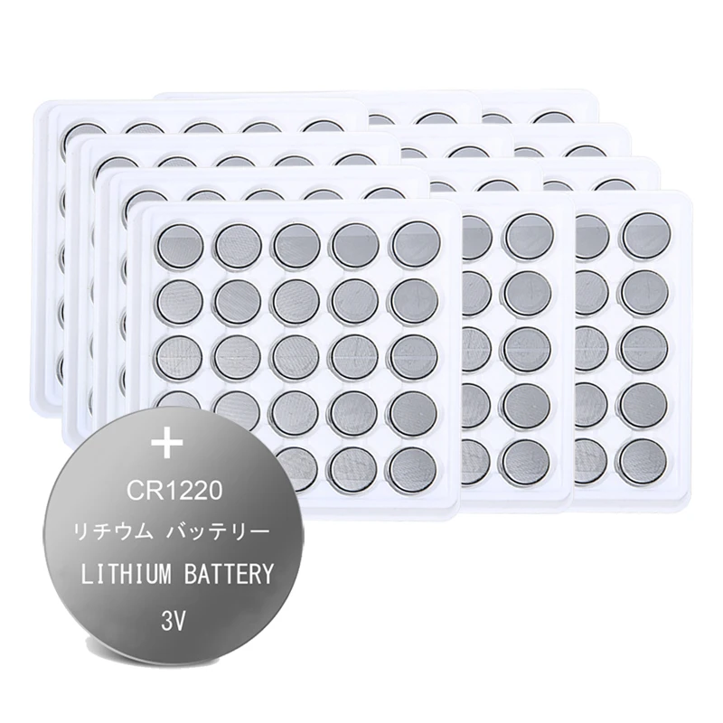 300pcs 3v CR1220 Lithim Li-ion Battery DL1220 BR1220 ECR1220 LM1220 KCR1220 L04 5012LC Button Coin Cell Bateria Replace
300pcs 3v CR1220 Lithim Li-ion Battery DL1220 BR1220 ECR1220 LM1220 KCR1220 L04 5012LC Button Coin Cell Bateria Replace
