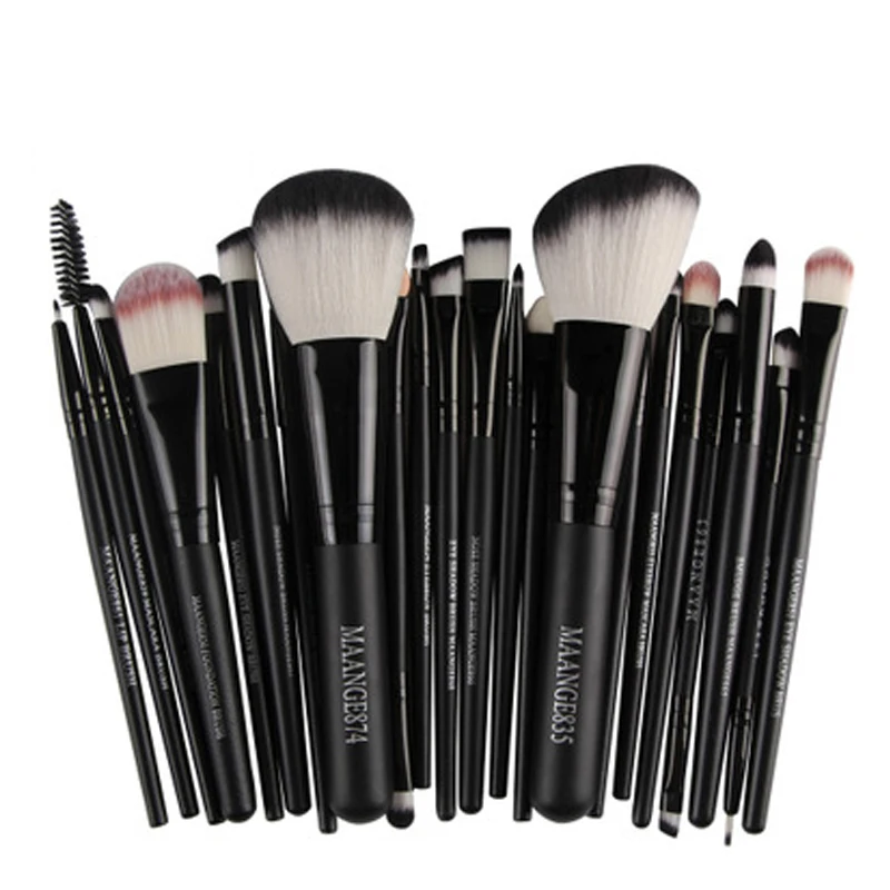 22 Pcs Black Gold Makeup Brushes Set Wood Handle Foundation Eyebrow Comb Eyelash Eyeshadow Brush good Quality Top Cosmetic Tool 
22 Pcs Black Gold Makeup Brushes Set Wood Handle Foundation Eyebrow Comb Eyelash Eyeshadow Brush good Quality Top Cosmetic Tool