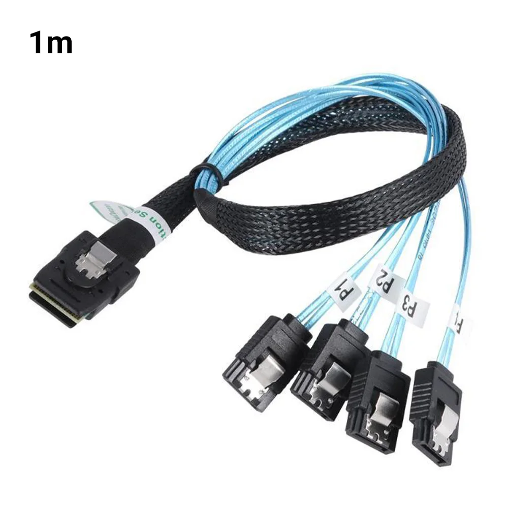 Mini HD SAS To SATA Cable 36-Pin SFF-8087 To 4 Sata 7 Pin Forward Breakout Internal Data Target Hard Disk Cable For CHIA Miner
Mini HD SAS To SATA Cable 36-Pin SFF-8087 To 4 Sata 7 Pin Forward Breakout Internal Data Target Hard Disk Cable For CHIA Miner