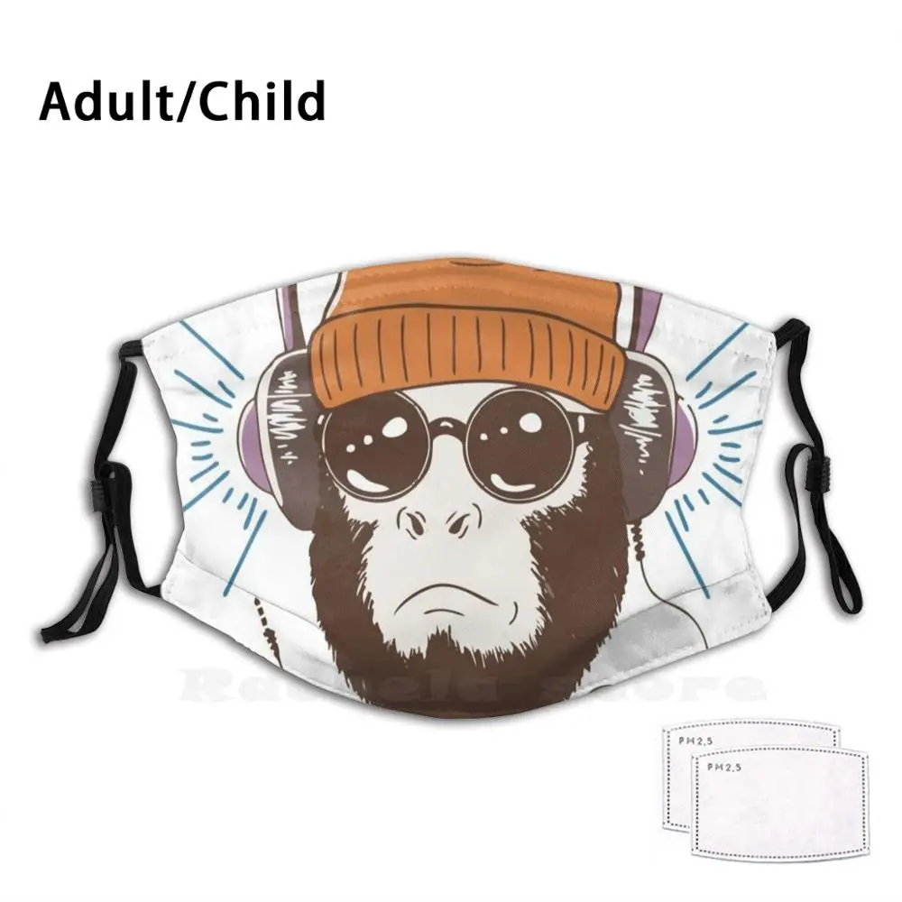 Funky Monkey Dj Print Washable Filter Anti Dust Mouth Mask Monkey Dj Music Headphones Chimp Ape Graffiti Monkey Dj Animal
Funky Monkey Dj Print Washable Filter Anti Dust Mouth Mask Monkey Dj Music Headphones Chimp Ape Graffiti Monkey Dj Animal