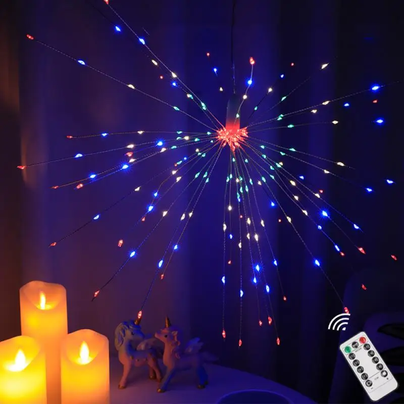 Висит стилизованные под языки пламени светодиодный фея светильник Starburst лампа