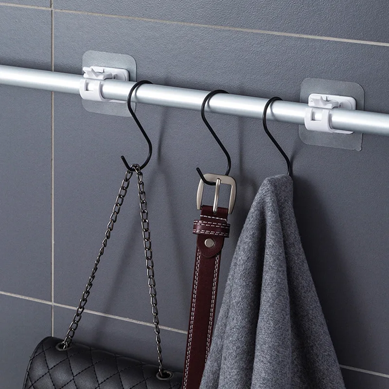 2pcs Nail-Free Adjustable Curtain Rod Holder Clamp Hooks Rod Bracket Holders Adhesive Wall Curtain Fixed Clip Hanging Rack Hook
2pcs Nail-Free Adjustable Curtain Rod Holder Clamp Hooks Rod Bracket Holders Adhesive Wall Curtain Fixed Clip Hanging Rack Hook