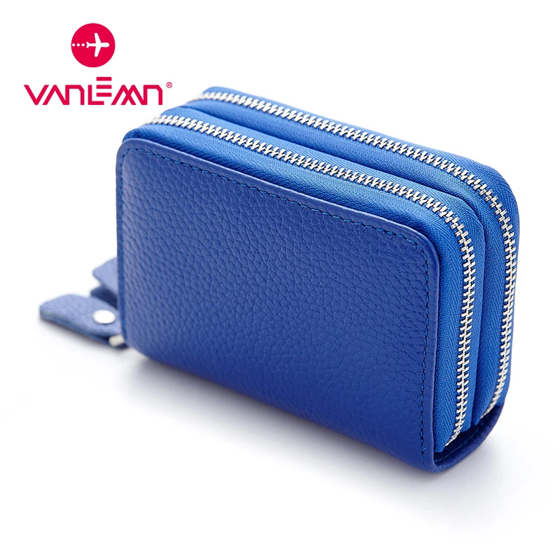 Luxury Brand Business Card Holder Wallet Women Men Genuine Leather RFID Credit ID Card Wallet Unisex Double Zipper Coin Purse
Luxury Brand Business Card Holder Wallet Women Men Genuine Leather RFID Credit ID Card Wallet Unisex Double Zipper Coin Purse