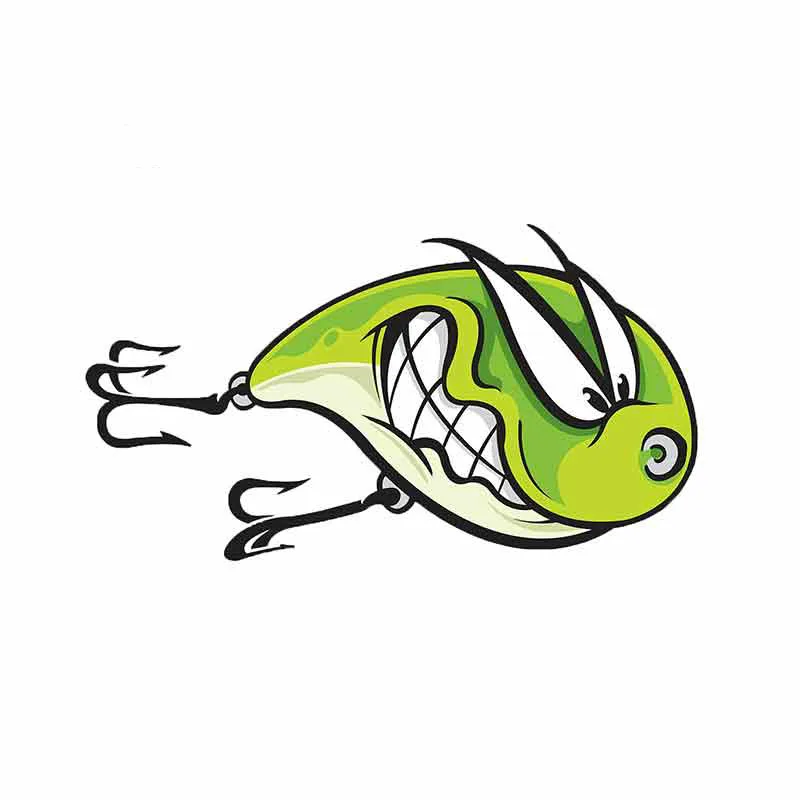 Dawasaru for Fishing Lure Funny Car Stickers Vinyl Graphics JDM RV VAN Fine Decal Car Accessories Logo Windshield 13cm*7cm