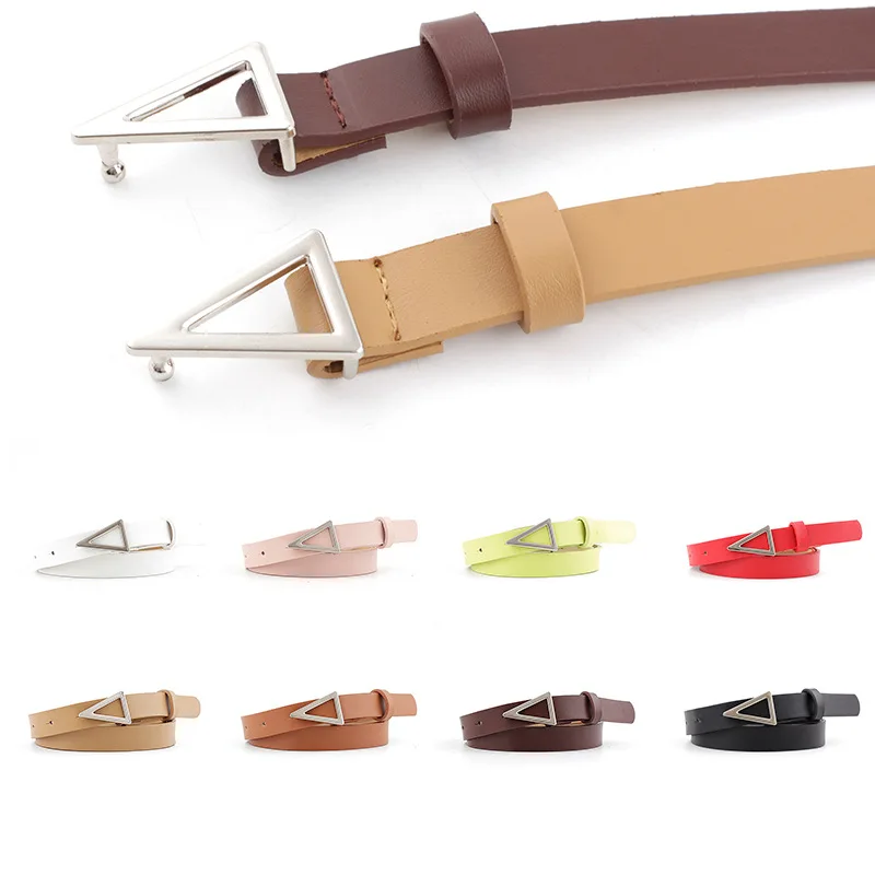 Women Faux Leather Belts Triangle Bucke Vintage Belt Adjustable Belt Ladies Dress Strap Trousers Jeans Female Thin Waistband
Women Faux Leather Belts Triangle Bucke Vintage Belt Adjustable Belt Ladies Dress Strap Trousers Jeans Female Thin Waistband
