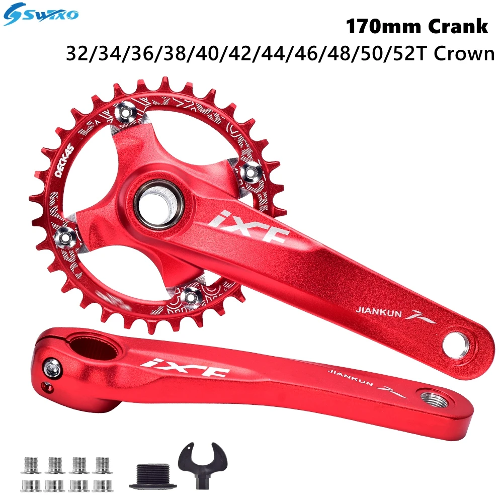 IXF Mountain Bike 170mm Crankset 32T 34T 36T 38T 40T 42T 44T 46T 48T 50T 52T 104 BCD Chainring MTB Crank Set fit Shimano FSA
IXF Mountain Bike 170mm Crankset 32T 34T 36T 38T 40T 42T 44T 46T 48T 50T 52T 104 BCD Chainring MTB Crank Set fit Shimano FSA