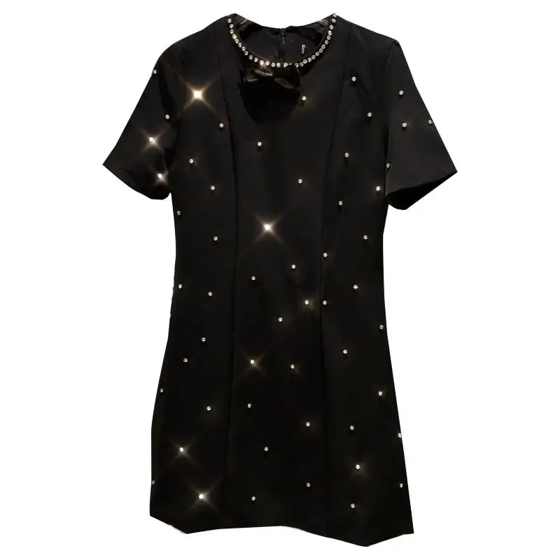 2021 Summer Wineb Dress Sequins Bead Bow Neckline Slim Fitting Short Sleeve Dress
2021 Summer Wineb Dress Sequins Bead Bow Neckline Slim Fitting Short Sleeve Dress