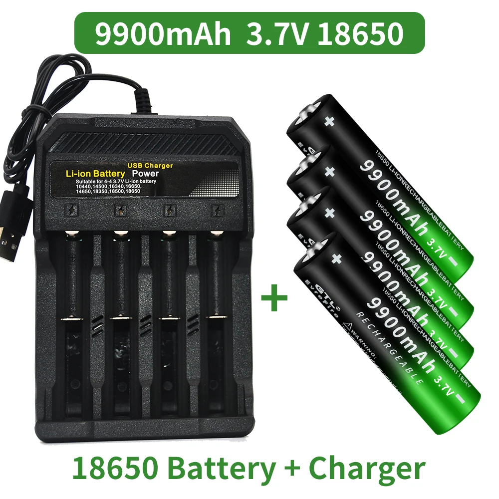 GTF 3.7V 18650 9900mAh Rechargeable Battery High Capacity Li-ion Rechargeable Battery For Flashlight Torch headlamp Battery
GTF 3.7V 18650 9900mAh Rechargeable Battery High Capacity Li-ion Rechargeable Battery For Flashlight Torch headlamp Battery