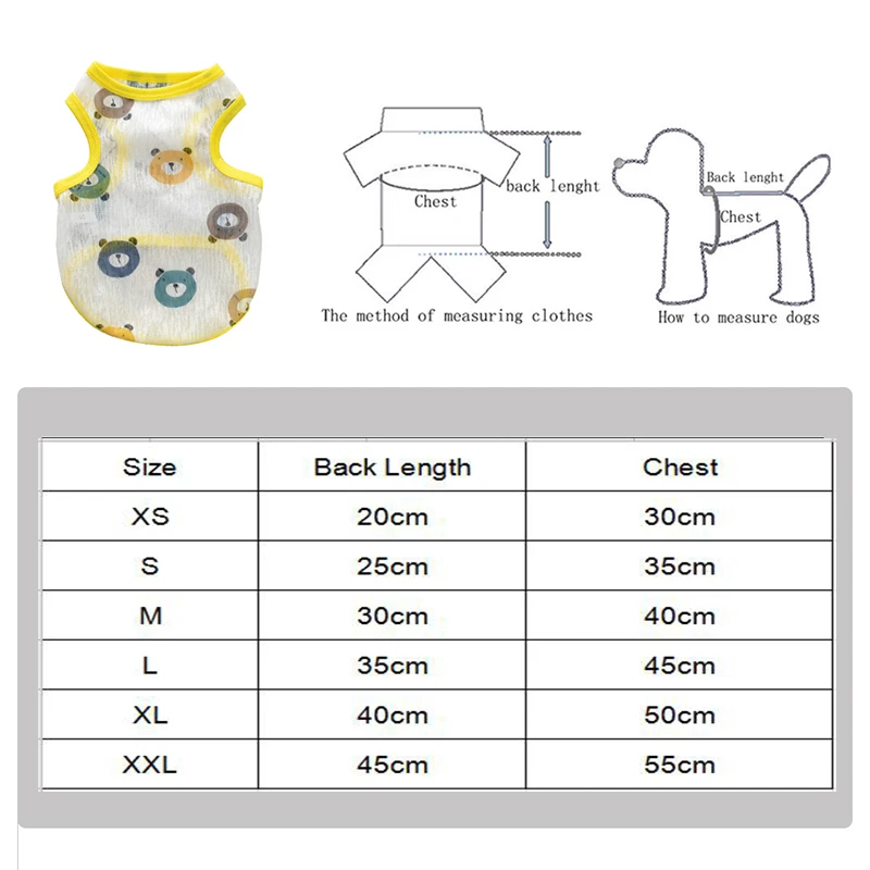 Sqinans XS-2XL Summer Pet Dog Clothes Breathable Dog Vest Mesh Small Dog T-Shirt Outfit For Chihuahua
Sqinans XS-2XL Summer Pet Dog Clothes Breathable Dog Vest Mesh Small Dog T-Shirt Outfit For Chihuahua