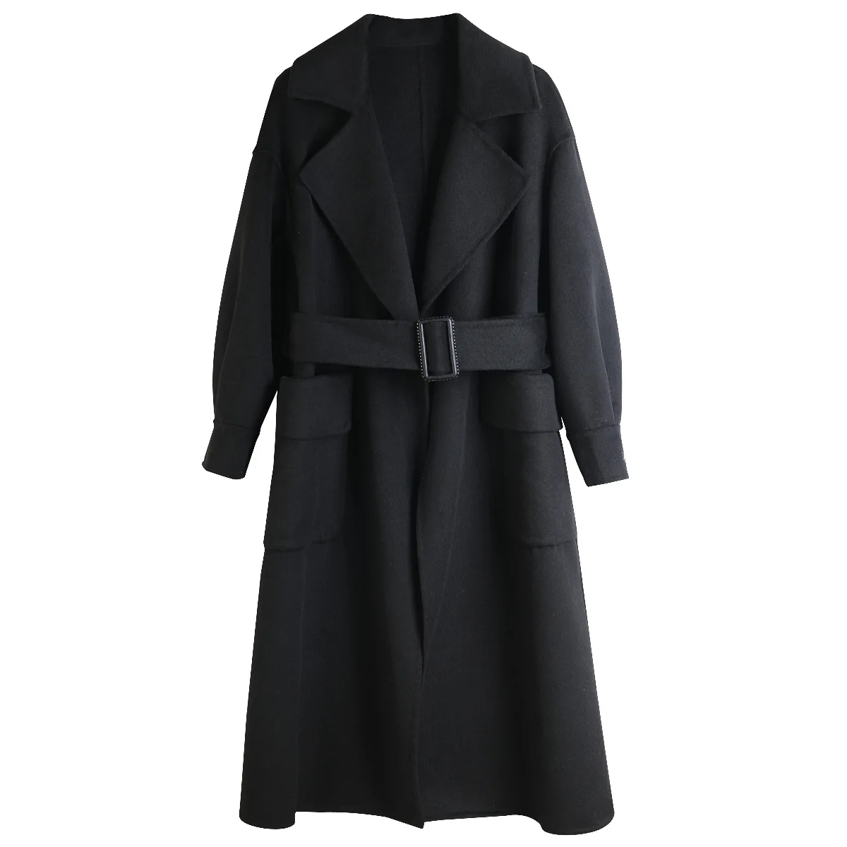 abrigo black fashion largo korean mujer invierno 2021 Adjustable Waist Turn-down Collar Belt 90% wool long coat women
abrigo black fashion largo korean mujer invierno 2021 Adjustable Waist Turn-down Collar Belt 90% wool long coat women