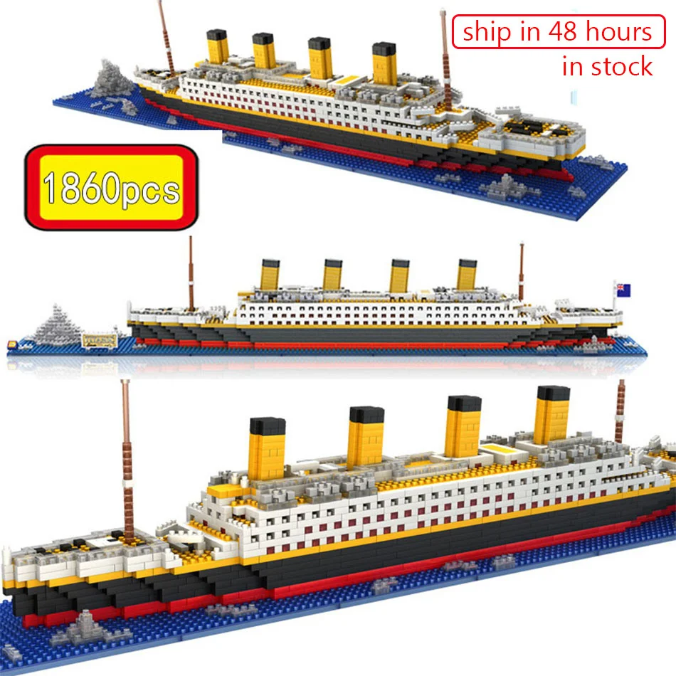 RMS Titanic Model Large 1860pcs Cruise Ship/Boat 3D Micro Building Blocks Bricks Collection DIY Toys for Children Christmas Gift
RMS Titanic Model Large 1860pcs Cruise Ship/Boat 3D Micro Building Blocks Bricks Collection DIY Toys for Children Christmas Gift