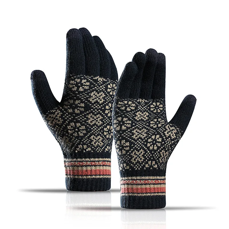Winter Knitted Gloves For Men Touchscreen High Quality Print Male Mitten Thicken Warm Wool Cashmere Solid Unisex Business Gloves
Winter Knitted Gloves For Men Touchscreen High Quality Print Male Mitten Thicken Warm Wool Cashmere Solid Unisex Business Gloves