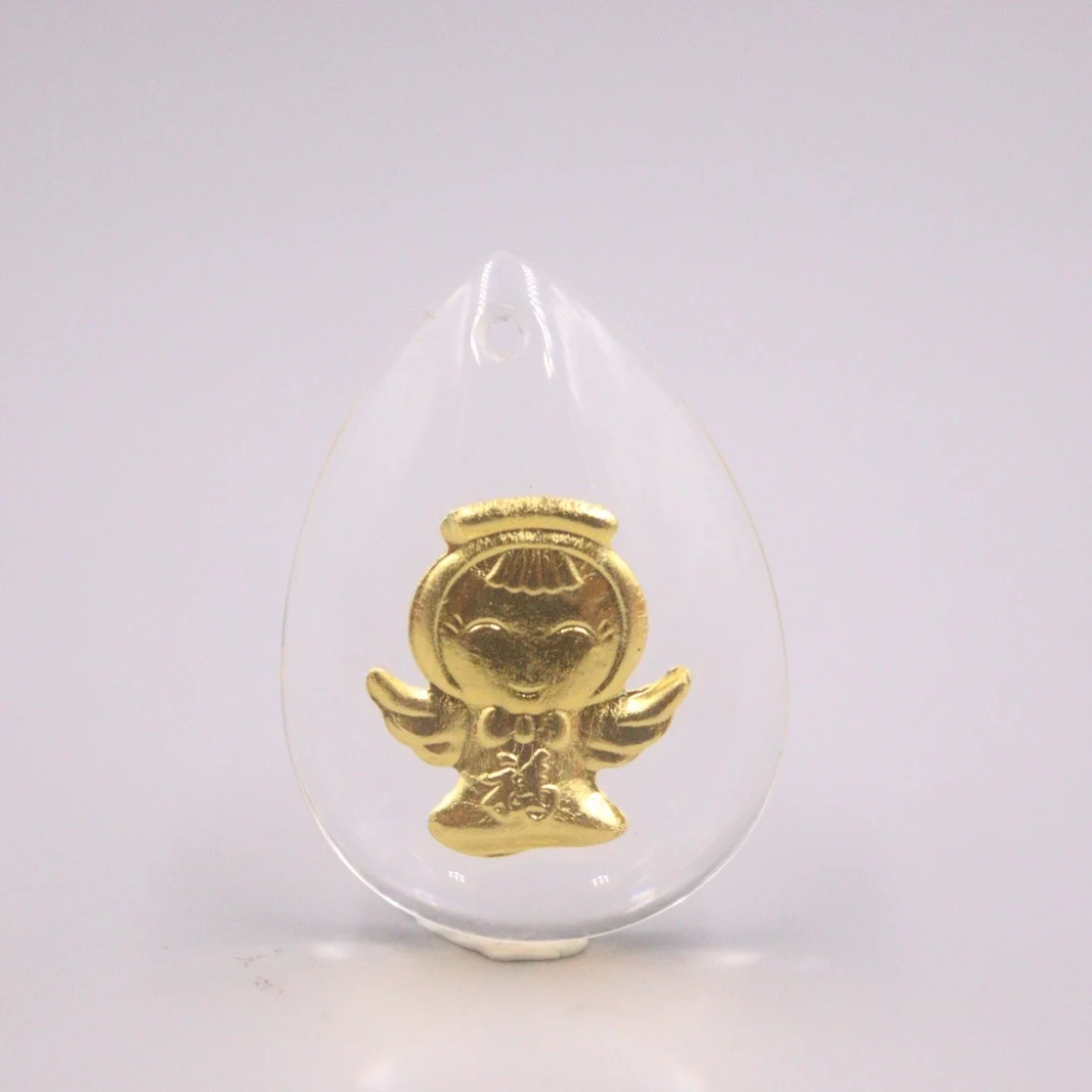 Real 24K Yellow Gold leaf Pendant 30x20mm Man-Made Crystal Pattern Charms For Necklace Bracelet DIY Accessories 
Real 24K Yellow Gold leaf Pendant 30x20mm Man-Made Crystal Pattern Charms For Necklace Bracelet DIY Accessories