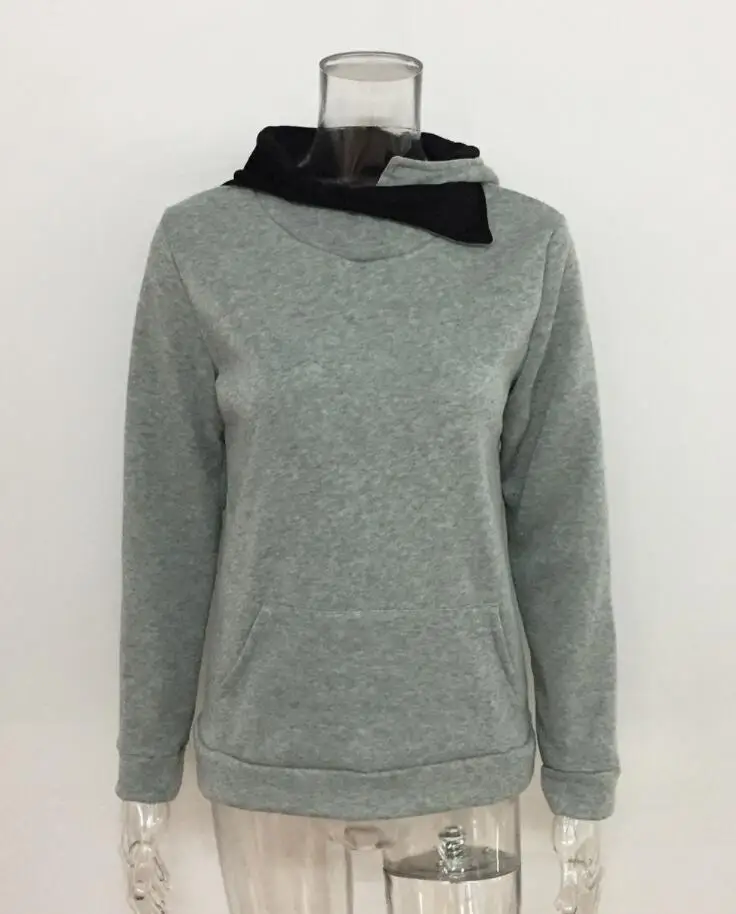 2020 Autumn New Women's Casual Tops Solid Color Lapel Ladies Long-Sleeve Pullover Sweater Female Hoodies
2020 Autumn New Women's Casual Tops Solid Color Lapel Ladies Long-Sleeve Pullover Sweater Female Hoodies