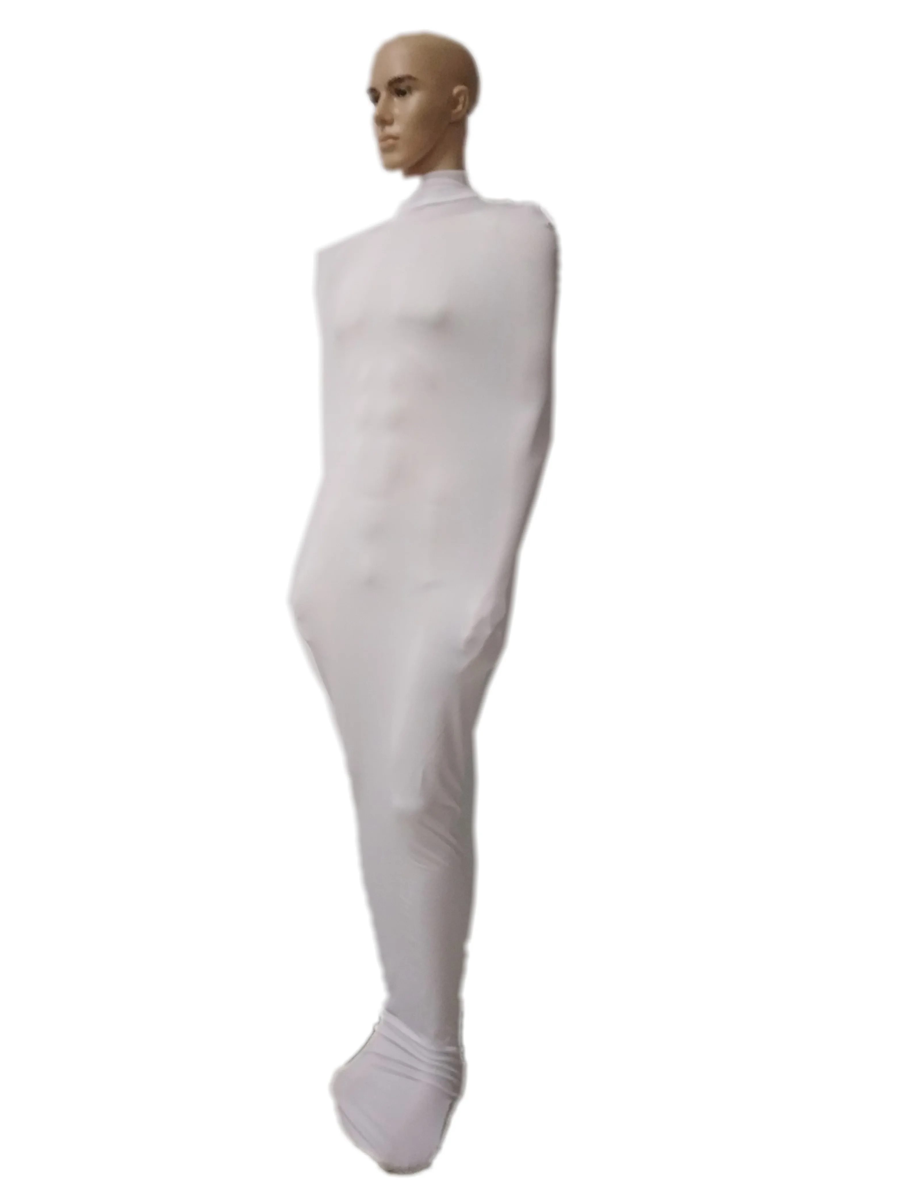 White color women's Bondage Mummy Clothes Zentai Suit Tights Cosplay bodysuit Bag Stage Props Sexy Adult Fancy Dress back zipper
White color women's Bondage Mummy Clothes Zentai Suit Tights Cosplay bodysuit Bag Stage Props Sexy Adult Fancy Dress back zipper