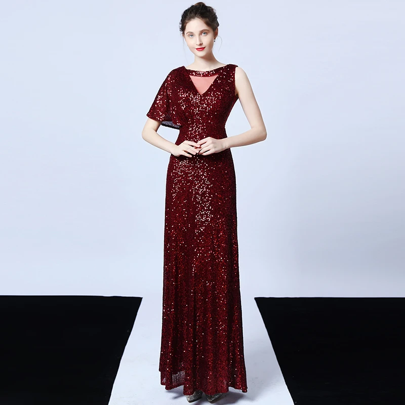 Sexy Women Sequined Evening Dress One Shoulder Robe De Soiree Glitter Backless Dress Ladies Elegant Long Party Dress Vestidos
Sexy Women Sequined Evening Dress One Shoulder Robe De Soiree Glitter Backless Dress Ladies Elegant Long Party Dress Vestidos