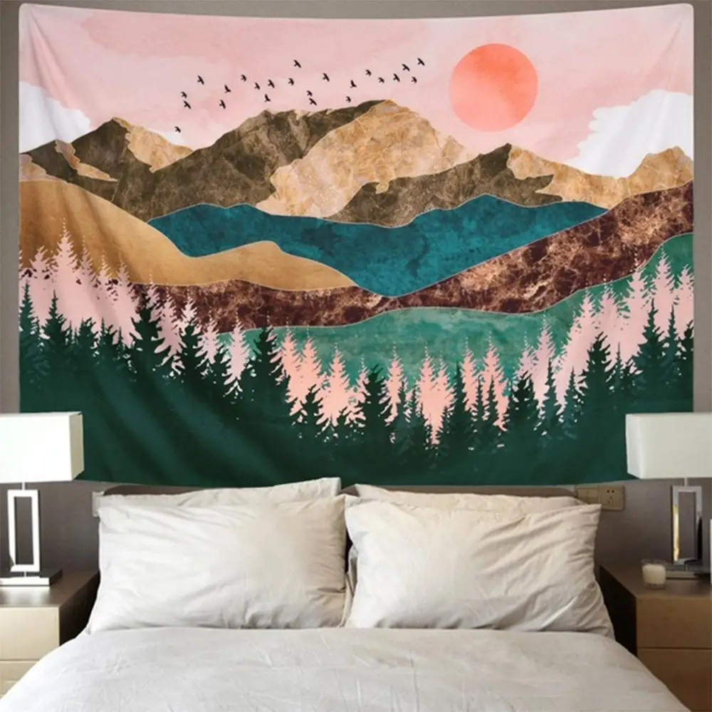 Sunrise Printed Tapestries Overlapping Mountain Tapestries Creative Fashion 2Size Throw Rug Blanket Beach Towel Scarf
Sunrise Printed Tapestries Overlapping Mountain Tapestries Creative Fashion 2Size Throw Rug Blanket Beach Towel Scarf