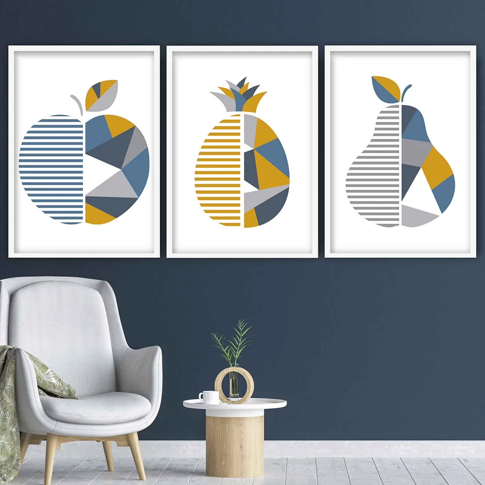 Nordic Abstract Geometric Fruit Wall Art Apple Pineapple Pear Print Posters Kitchen Dining Room Decor Canvas Painting Pictures 
Nordic Abstract Geometric Fruit Wall Art Apple Pineapple Pear Print Posters Kitchen Dining Room Decor Canvas Painting Pictures
