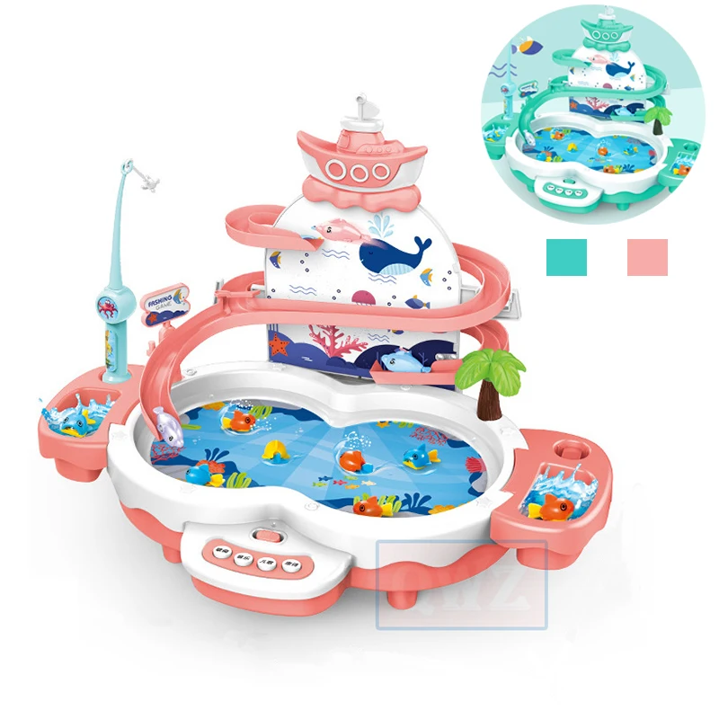 Children Summer Playing With Water Toy Multifunctional Game Fishing Platform With Track Magnetic Game Playing Interactive Toy
Children Summer Playing With Water Toy Multifunctional Game Fishing Platform With Track Magnetic Game Playing Interactive Toy