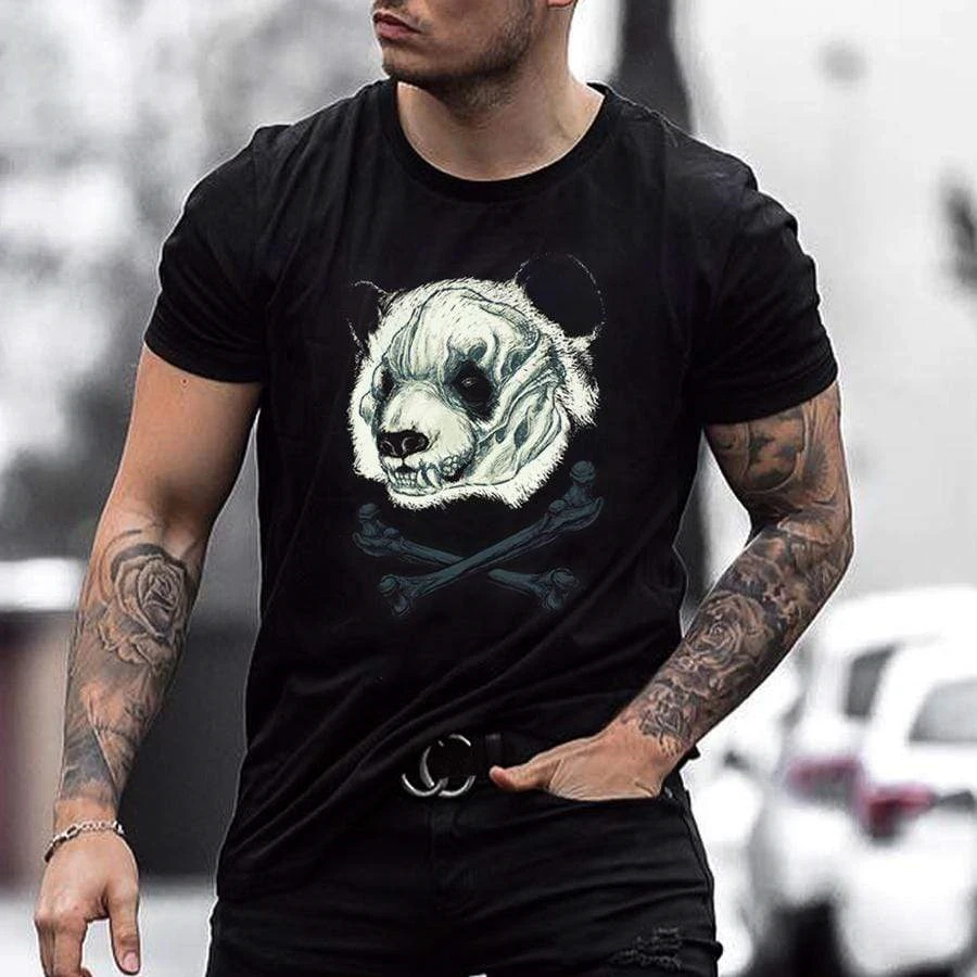 2021 latest black men's creative animal T-shirt printing short-sleeved outdoor fashion street Harajuku casual breathable T-shirt
2021 latest black men's creative animal T-shirt printing short-sleeved outdoor fashion street Harajuku casual breathable T-shirt