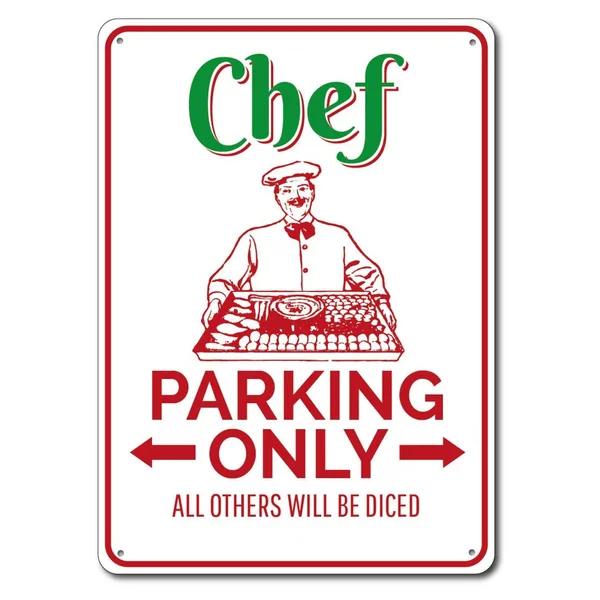Chef Parking Only Metal Tin Sign Metal Sign Wall Art Wall Decor Home Decor Decoration Poster Gifts
Chef Parking Only Metal Tin Sign Metal Sign Wall Art Wall Decor Home Decor Decoration Poster Gifts