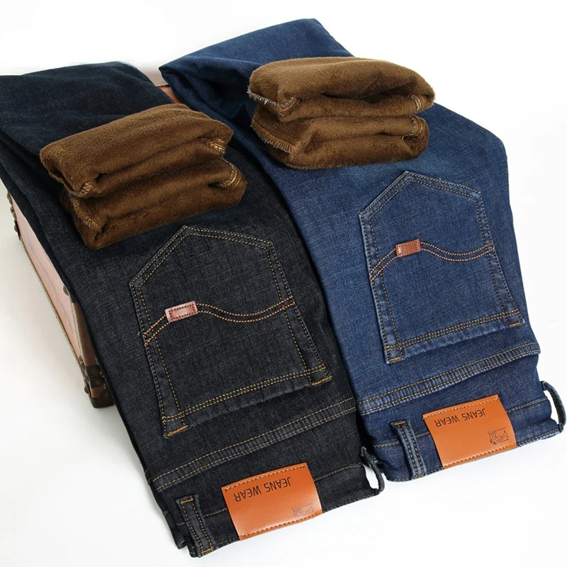Men Winter Straight Trousers Baggy Stretch Jean Fashion Men Business Casual Jeans 2021 Thicken Keep Warm Autumn Man Denim Pants
Men Winter Straight Trousers Baggy Stretch Jean Fashion Men Business Casual Jeans 2021 Thicken Keep Warm Autumn Man Denim Pants