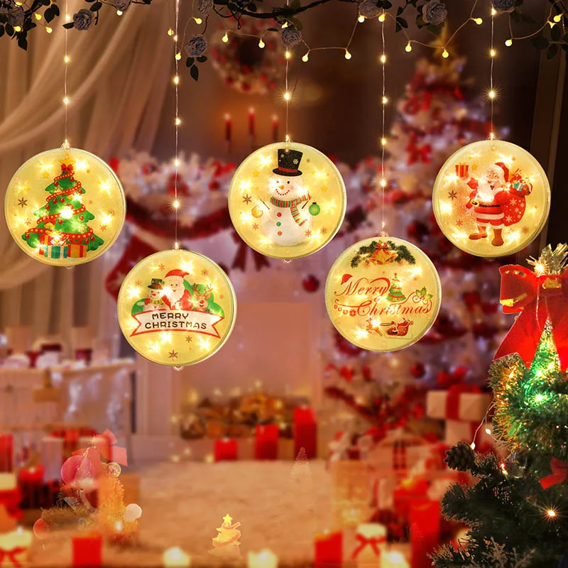 Christmas Party Decoration LED Flashing Lights Courtyard Outdoor Waterproof Santa Claus Snowman Lantern String Xmas New Year
Christmas Party Decoration LED Flashing Lights Courtyard Outdoor Waterproof Santa Claus Snowman Lantern String Xmas New Year