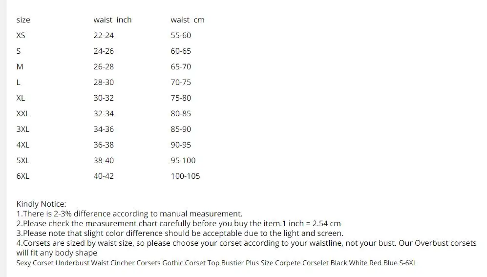 Gothic Corset Women Sexy Underbust Corset Waist Trainer Corset Shaper Plus Size Corpete Corselet Black White Red Blue S-6XL 
Gothic Corset Women Sexy Underbust Corset Waist Trainer Corset Shaper Plus Size Corpete Corselet Black White Red Blue S-6XL