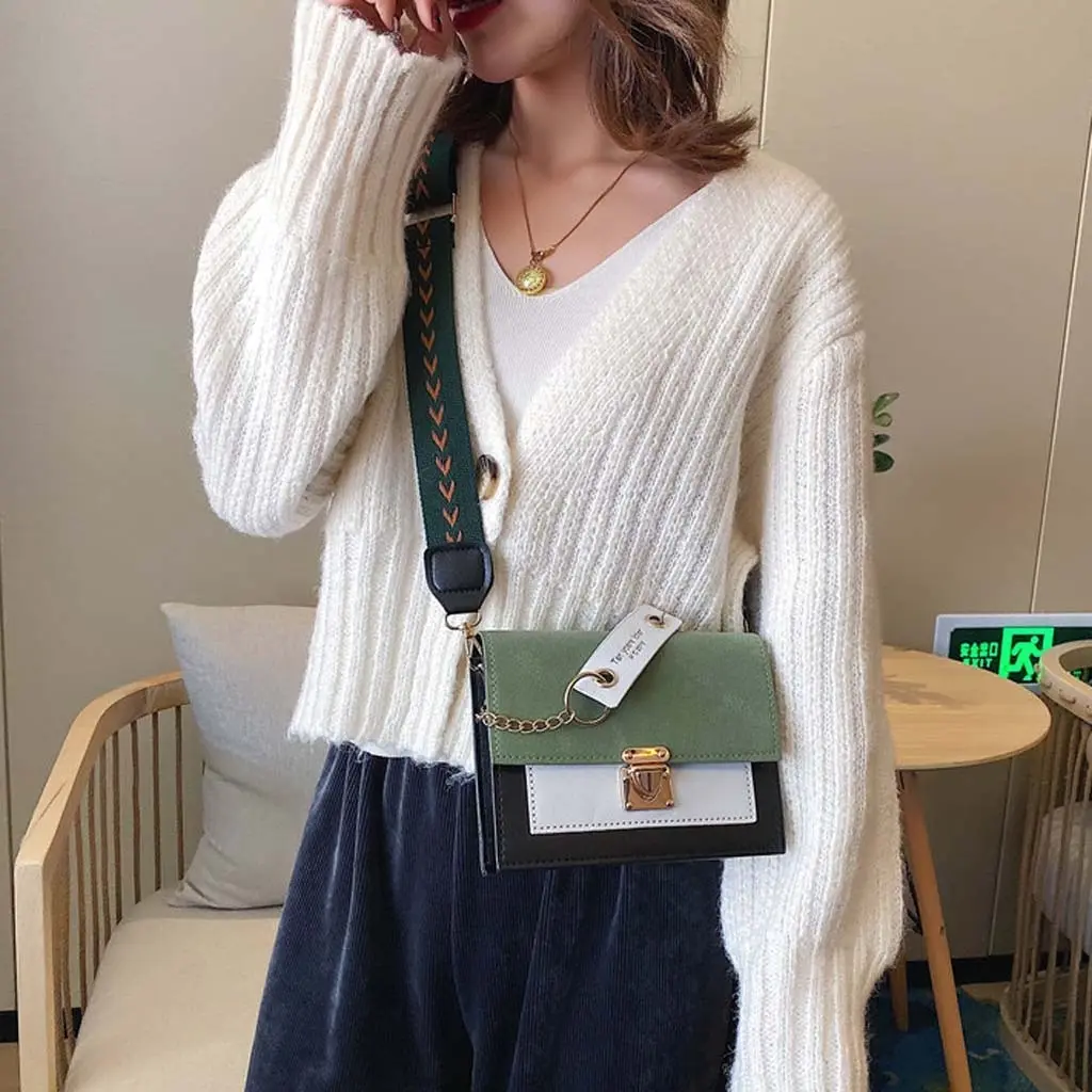 Crocodile pattern Shoulder Women's Matte Contrast Color Shoulder Messenger Bag Fashion Small Square Bag 2020
Crocodile pattern Shoulder Women's Matte Contrast Color Shoulder Messenger Bag Fashion Small Square Bag 2020