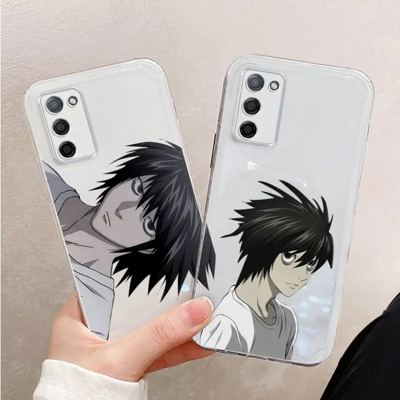 Death Note L·Lawliet Phone Case For Xiaomi Mi 11 Ultra Lite 10 Redmi Note 9 8 7 9a K30S K40 Pro Transparent Coque 
Death Note L·Lawliet Phone Case For Xiaomi Mi 11 Ultra Lite 10 Redmi Note 9 8 7 9a K30S K40 Pro Transparent Coque