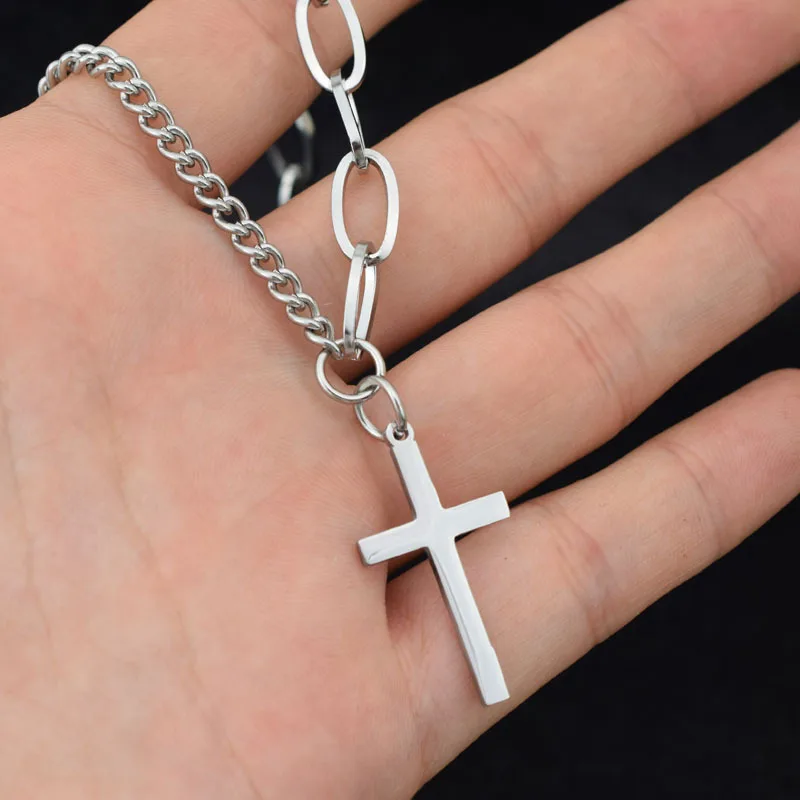 Stainless Steel Alien Cross Pendant Double Chain Long Necklaces For Women DJ Hip hop Street Necklace Men Jewelry Never Fade
Stainless Steel Alien Cross Pendant Double Chain Long Necklaces For Women DJ Hip hop Street Necklace Men Jewelry Never Fade