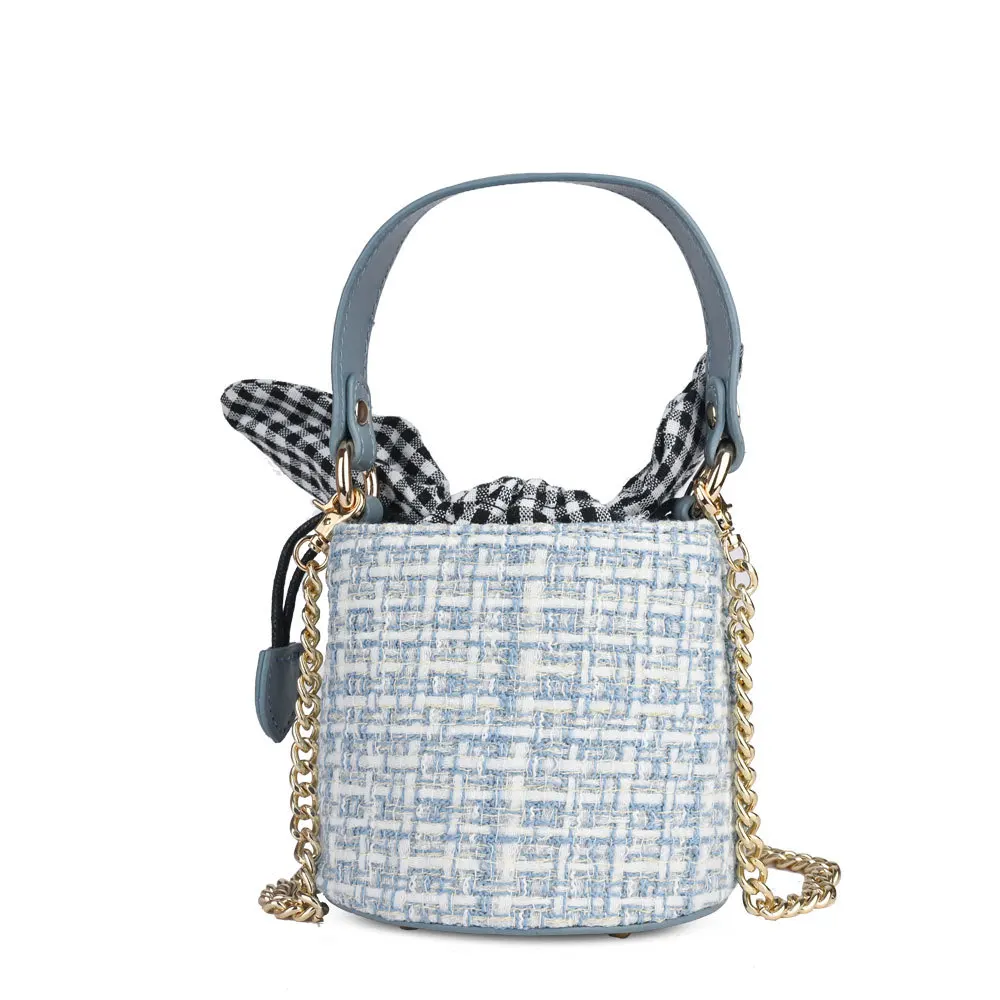 Vantage Small Wool Bucket Bag Brands Chain Linen Women's Shoulder Bag Mini Bow Handbag Purse Female Designer Crossbody Bags New
Vantage Small Wool Bucket Bag Brands Chain Linen Women's Shoulder Bag Mini Bow Handbag Purse Female Designer Crossbody Bags New