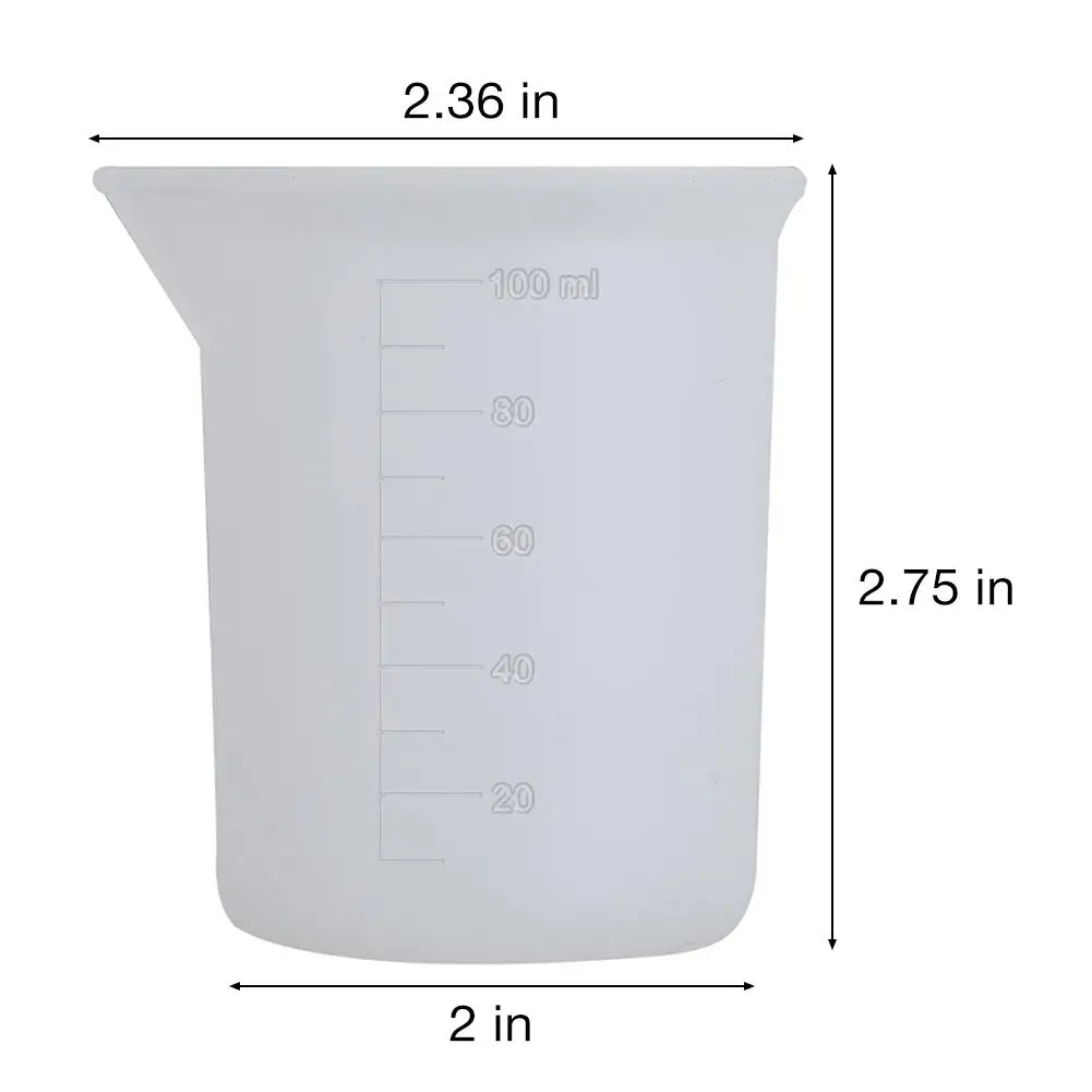 4PCS/Set Silicone Measuring Cup DIY Handmade Tool With Scale 100ML Silicone Measuring Cup For Resin Kitchen Art Craft
4PCS/Set Silicone Measuring Cup DIY Handmade Tool With Scale 100ML Silicone Measuring Cup For Resin Kitchen Art Craft