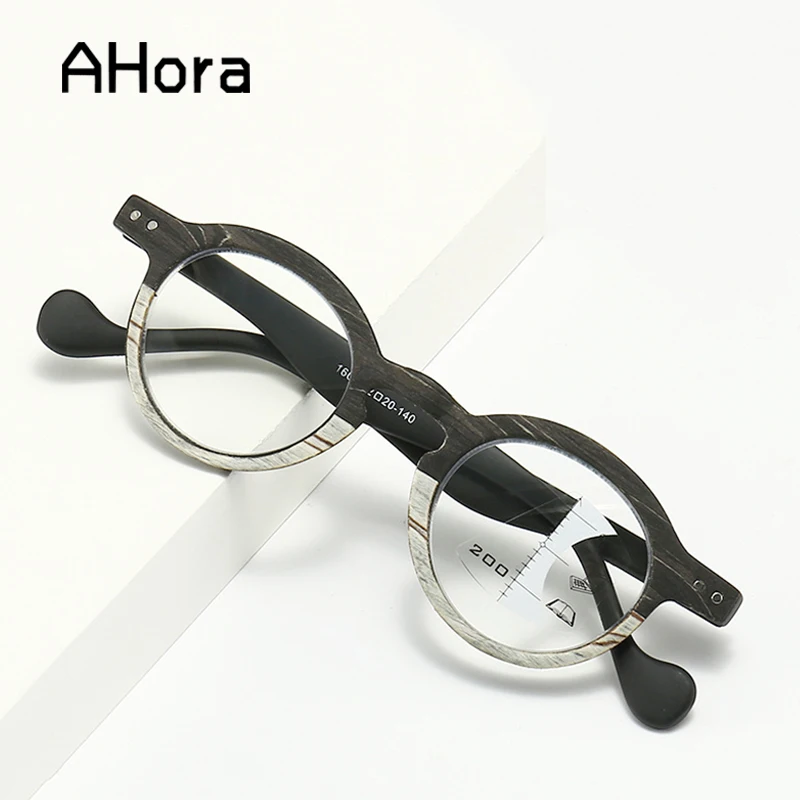 Ahora Vintage Round Wood Grain Reading Glasses Men Progressive Multifocal Presbyopia Computer Eyewear Anti Blue Rays Eyeglasses
Ahora Vintage Round Wood Grain Reading Glasses Men Progressive Multifocal Presbyopia Computer Eyewear Anti Blue Rays Eyeglasses