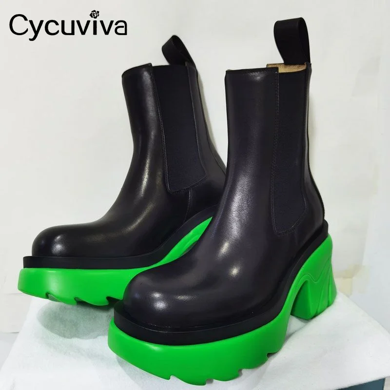 Cycuviva Platform Ankle boots for Women Chunky High Heel Chelsea Boots Ladies Rubber Boot Pink Thick Sole Designer Winter Shoes
Cycuviva Platform Ankle boots for Women Chunky High Heel Chelsea Boots Ladies Rubber Boot Pink Thick Sole Designer Winter Shoes