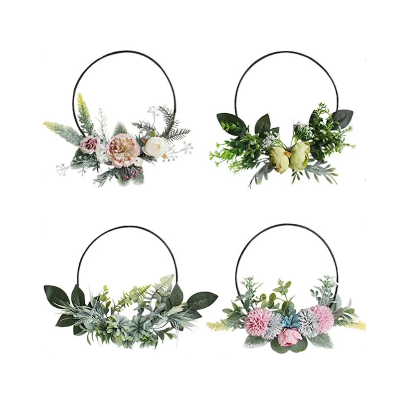 Wall Decoration Wreath Garland the Simulation Flower Vine Rattan Hoop Artificial Flowers Ring
Wall Decoration Wreath Garland the Simulation Flower Vine Rattan Hoop Artificial Flowers Ring