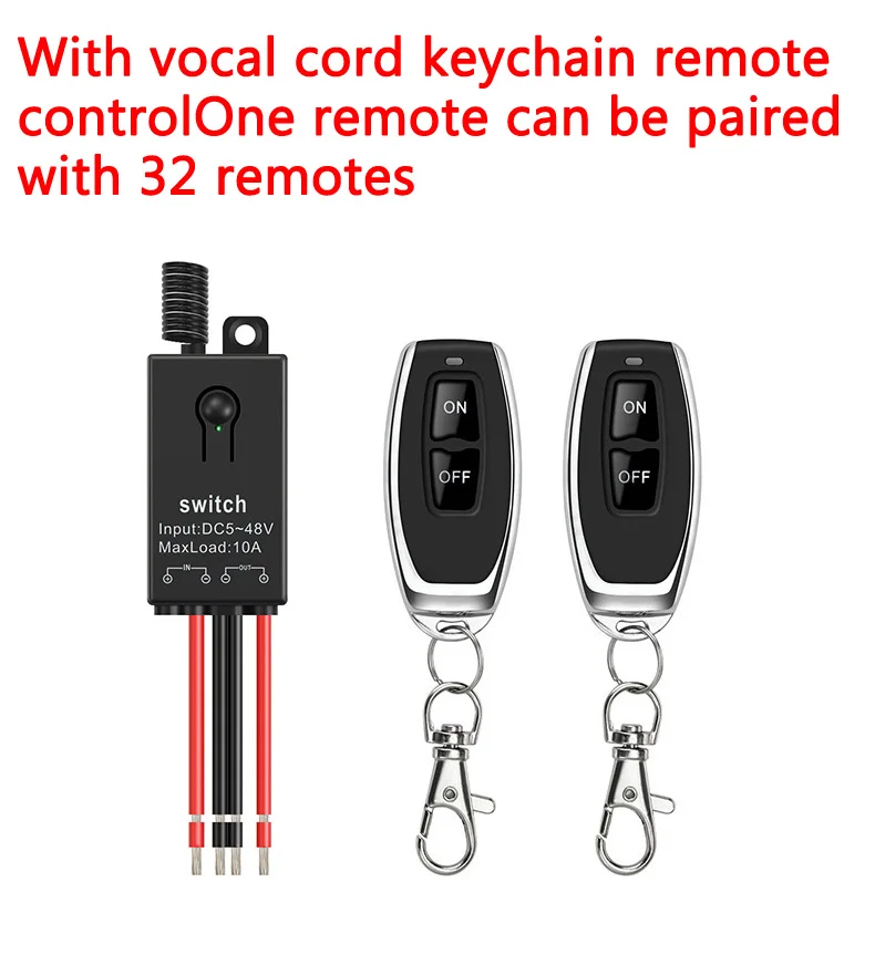 Wireless Remote Control Switch AC 12V Receiver Module and RF Transmitter For Smart Home LED Light Remote Control DIY 
Wireless Remote Control Switch AC 12V Receiver Module and RF Transmitter For Smart Home LED Light Remote Control DIY