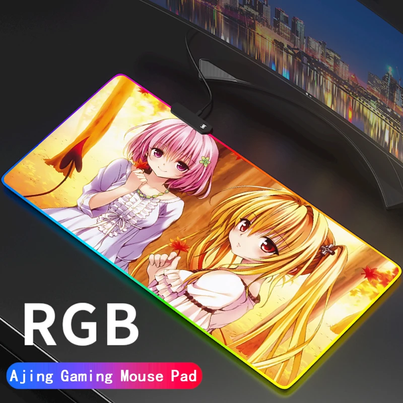 RGB Anime Girly To love Kawaii Mouse Pad Luminous Cute Cartoon LED Accessories Gamer Desk Carpet For CS-Go
RGB Anime Girly To love Kawaii Mouse Pad Luminous Cute Cartoon LED Accessories Gamer Desk Carpet For CS-Go