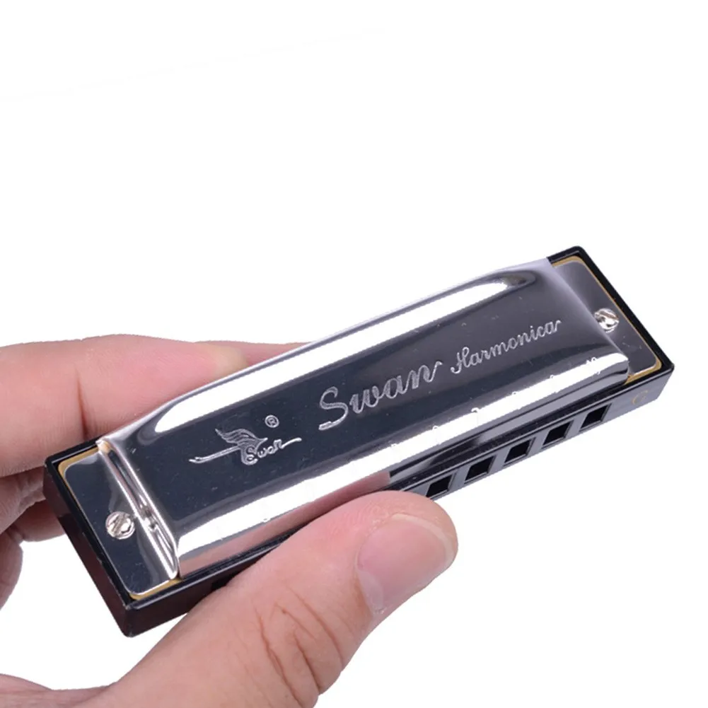 Silver Harmonica 10 Hole Key Of C For Diatonic Blues For Rock Jazz Country Folk Beginner Lover Children Gift Imitate Timbre
Silver Harmonica 10 Hole Key Of C For Diatonic Blues For Rock Jazz Country Folk Beginner Lover Children Gift Imitate Timbre