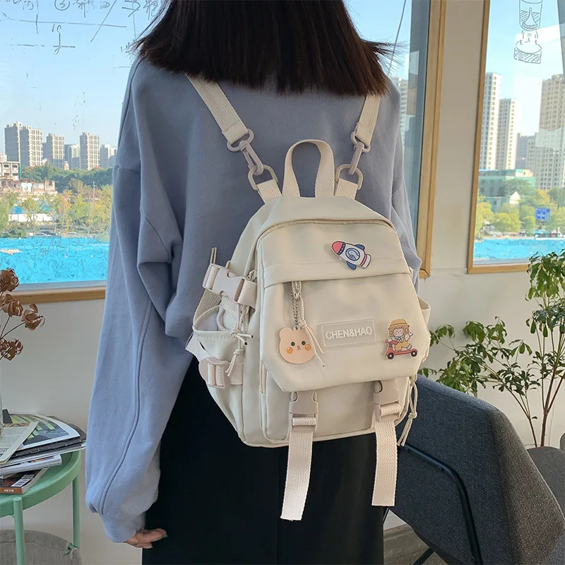 Cute Nylon Female Bag Small Bags for Women Young Girl's Japanese School Fashion Kawaii Backpacks Teenagers Waterproof Travel
Cute Nylon Female Bag Small Bags for Women Young Girl's Japanese School Fashion Kawaii Backpacks Teenagers Waterproof Travel