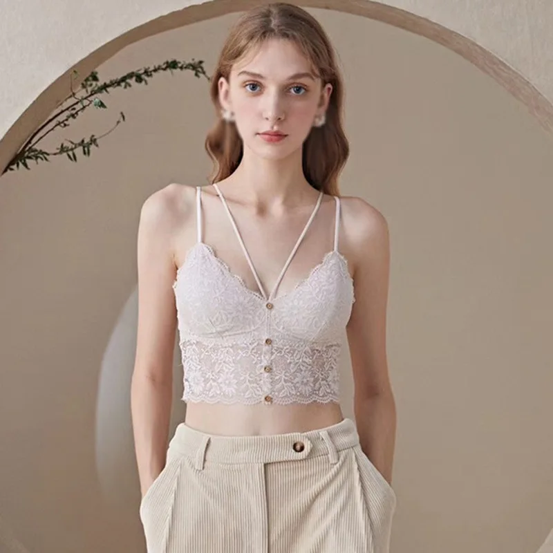 White Tank Top Sexy Hollow Out Crop Tops Summer Solid Color Female Thin Shoulder Strap Short Camisole
White Tank Top Sexy Hollow Out Crop Tops Summer Solid Color Female Thin Shoulder Strap Short Camisole