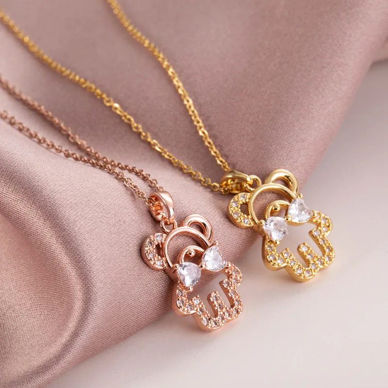 Fashion Jewelry Female Clavicle Chain Simple And Versatile Bow Bear Necklace
Fashion Jewelry Female Clavicle Chain Simple And Versatile Bow Bear Necklace