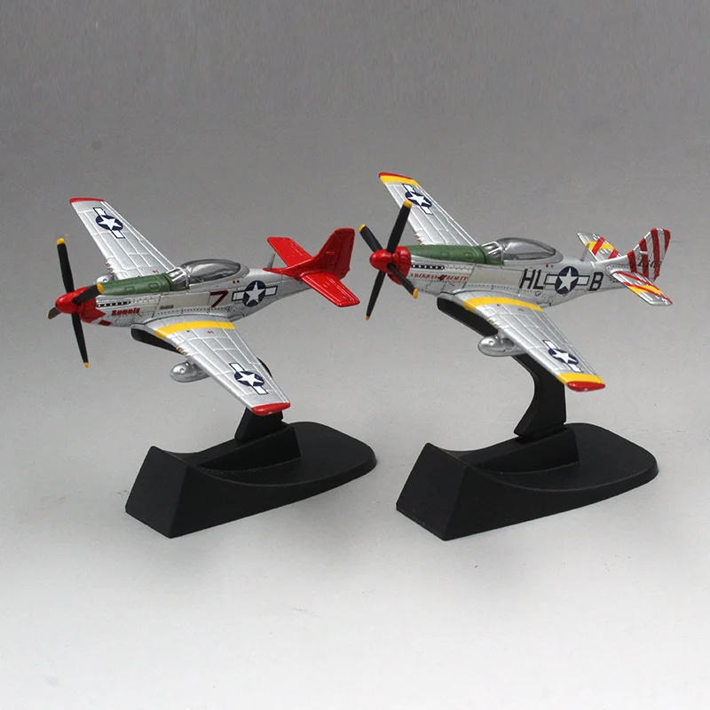 

1:144 Scale Alloy AUTOart P51D World War II mustang Airplane Aircraft Fighter Toy Model Diecast Plane Model Toy