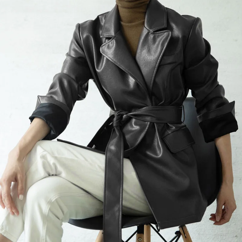Hot sale Spring Autumn Women Long Style Real Sheepskin Leather Jacket Belt Women Fashion 100% Natural Genuine Sheep Skin Coat
Hot sale Spring Autumn Women Long Style Real Sheepskin Leather Jacket Belt Women Fashion 100% Natural Genuine Sheep Skin Coat