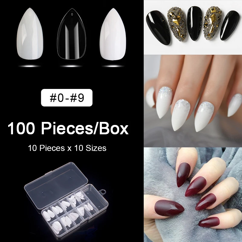 100 Pieces/Box Fake Nail Tips Almond Clear Fake Short Nails Full Cover Nail Stiletto Nail Tips Acrylic Nail Tips Fake Nails
100 Pieces/Box Fake Nail Tips Almond Clear Fake Short Nails Full Cover Nail Stiletto Nail Tips Acrylic Nail Tips Fake Nails